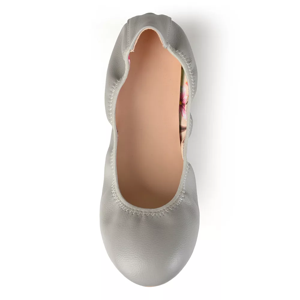 Journee Collection Lindy Women's Scrunch Ballet Flats 4 Journee Collection Lindy Women's Scrunch Ballet Flats - Image 4