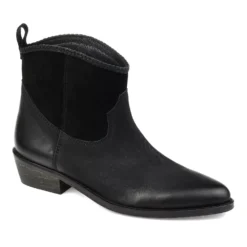 Journee Signature Carmela Women's Leather Ankle Boots