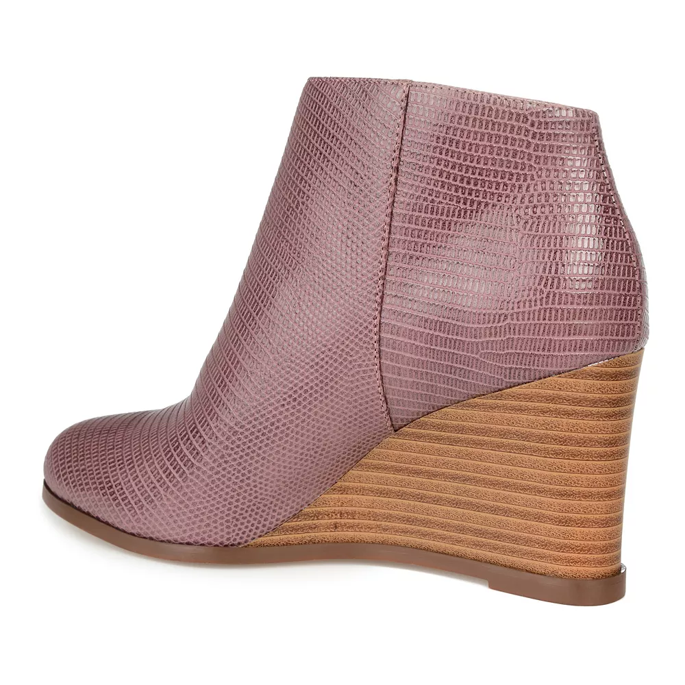 Journee Collection Glam Women's Wedge Ankle Boots 3 Journee Collection Glam Women's Wedge Ankle Boots - Image 3