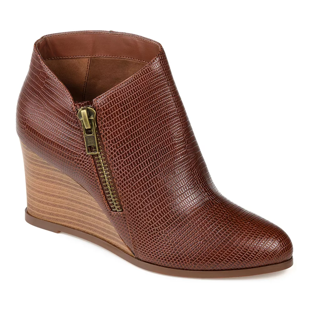 Journee Collection Glam Women's Wedge Ankle Boots 1 Journee Collection Glam Women's Wedge Ankle Boots