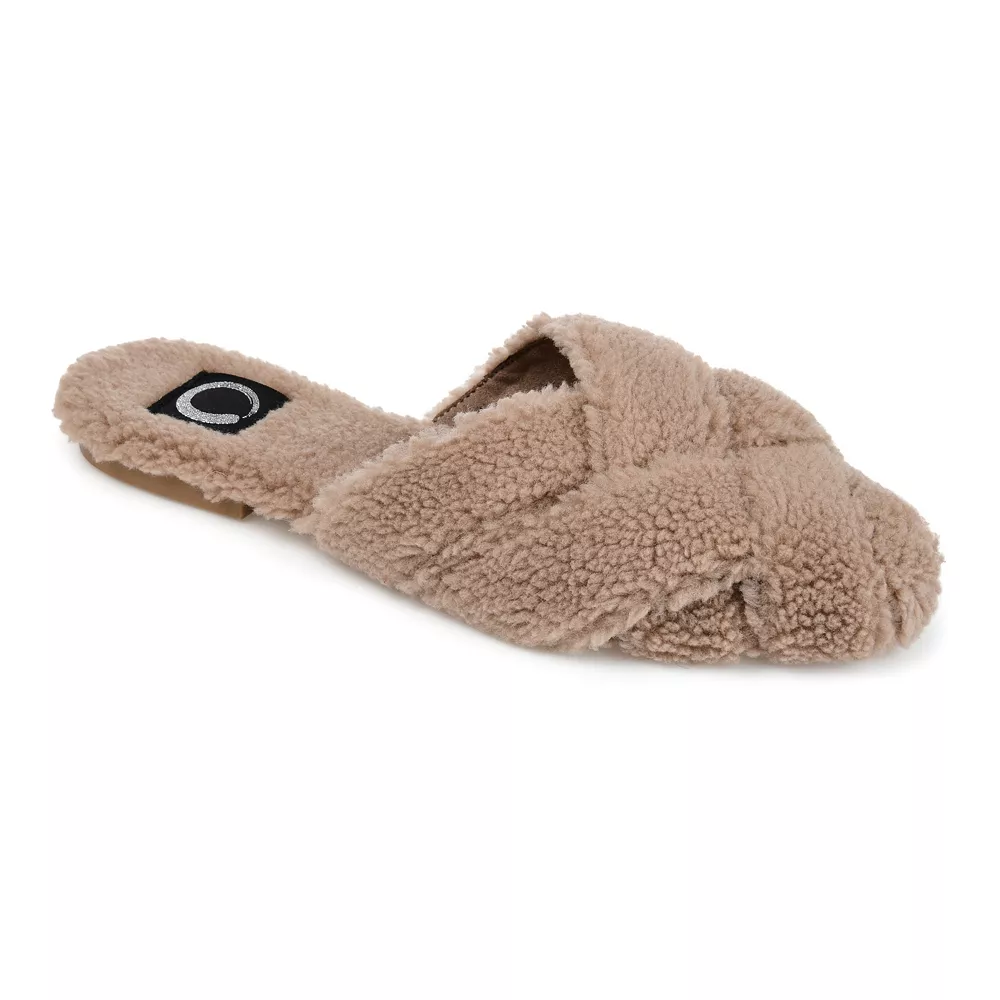 Journee Collection Sereena Women's Faux-Fur Slippers 1 Journee Collection Sereena Women's Faux-Fur Slippers