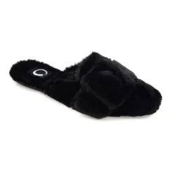 Journee Collection Eara Women's Faux-Fur Slippers