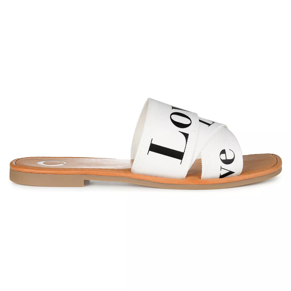 Journee Collection Ivante Women's Slide Sandals 2 Journee Collection Ivante Women's Slide Sandals - Image 2