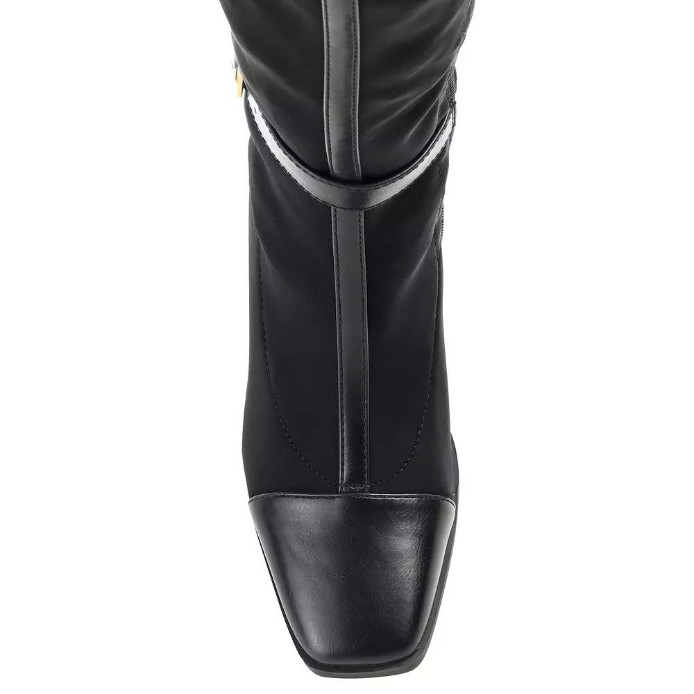 Journee Collection Gaibree Women's Buckle Knee-High Boots 4 Journee Collection Gaibree Women's Buckle Knee-High Boots - Image 4