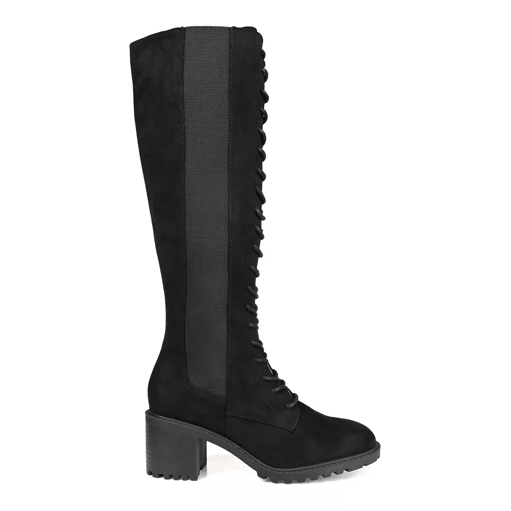 Journee Collection Jennica Women's Knee High Combat Boots 2 Journee Collection Jennica Women's Knee High Combat Boots - Image 2