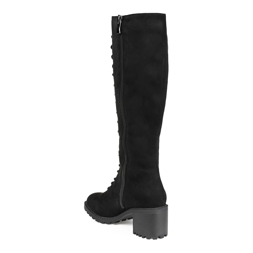 Journee Collection Jennica Women's Knee High Combat Boots 4 Journee Collection Jennica Women's Knee High Combat Boots - Image 4