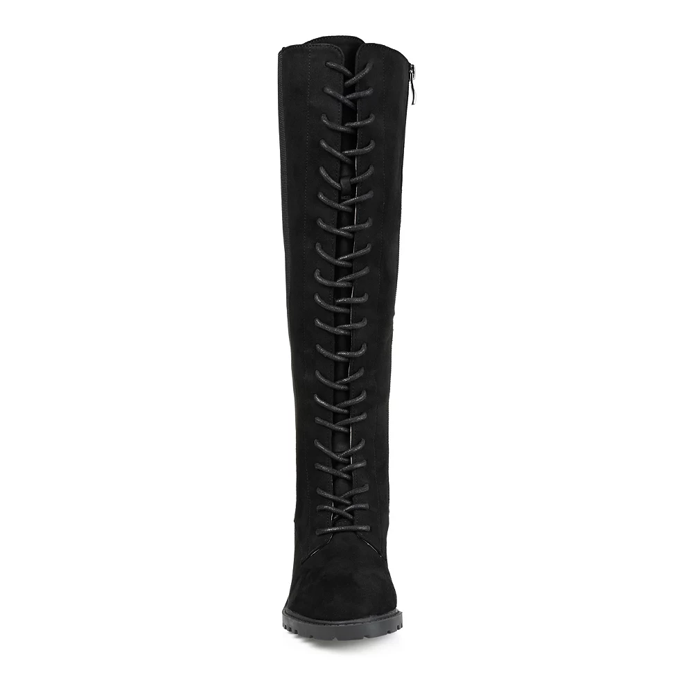 Journee Collection Jennica Women's Knee High Combat Boots 5 Journee Collection Jennica Women's Knee High Combat Boots - Image 5