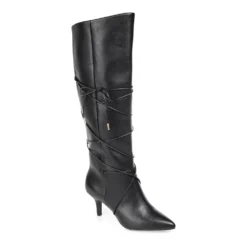 Journee Collection Kaavia Women's Bow-Detail Knee High Boots