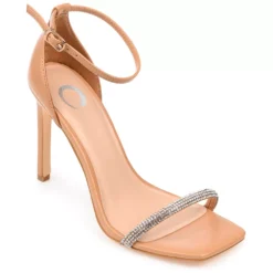 Journee Collection Zoya Women's Tru Comfort Foam™ Rhinestone High Heel Sandals