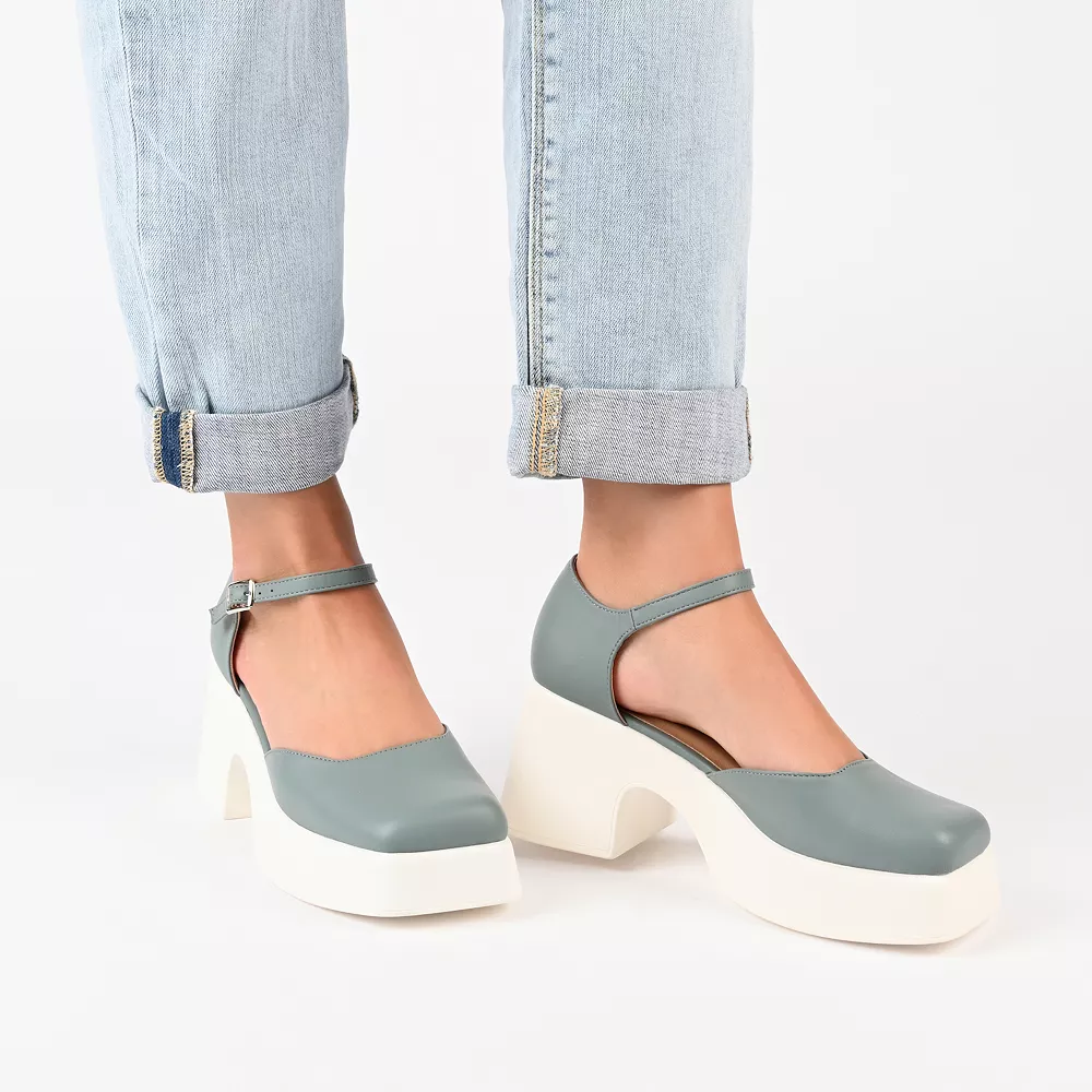 Journee Collection Lizza Women's Platform Heels 6 Journee Collection Lizza Women's Platform Heels - Image 6