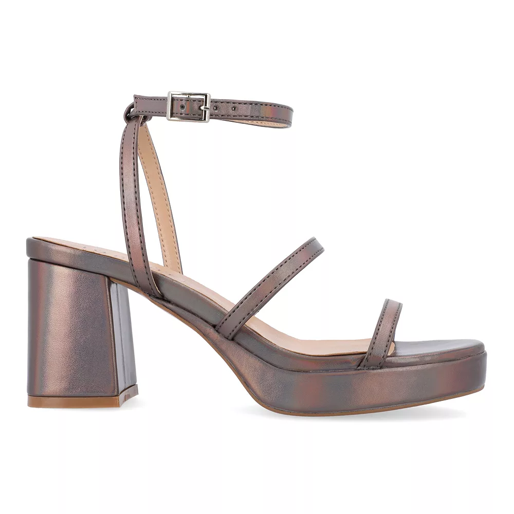 Journee Collection Samilee Women's Block Heel Sandals 2 Journee Collection Samilee Women's Block Heel Sandals - Image 2