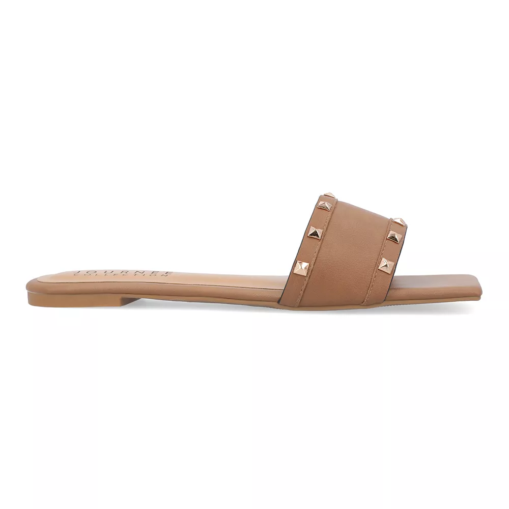 Journee Collection Treena Women's Studded Slide Sandals 2 Journee Collection Treena Women's Studded Slide Sandals - Image 2