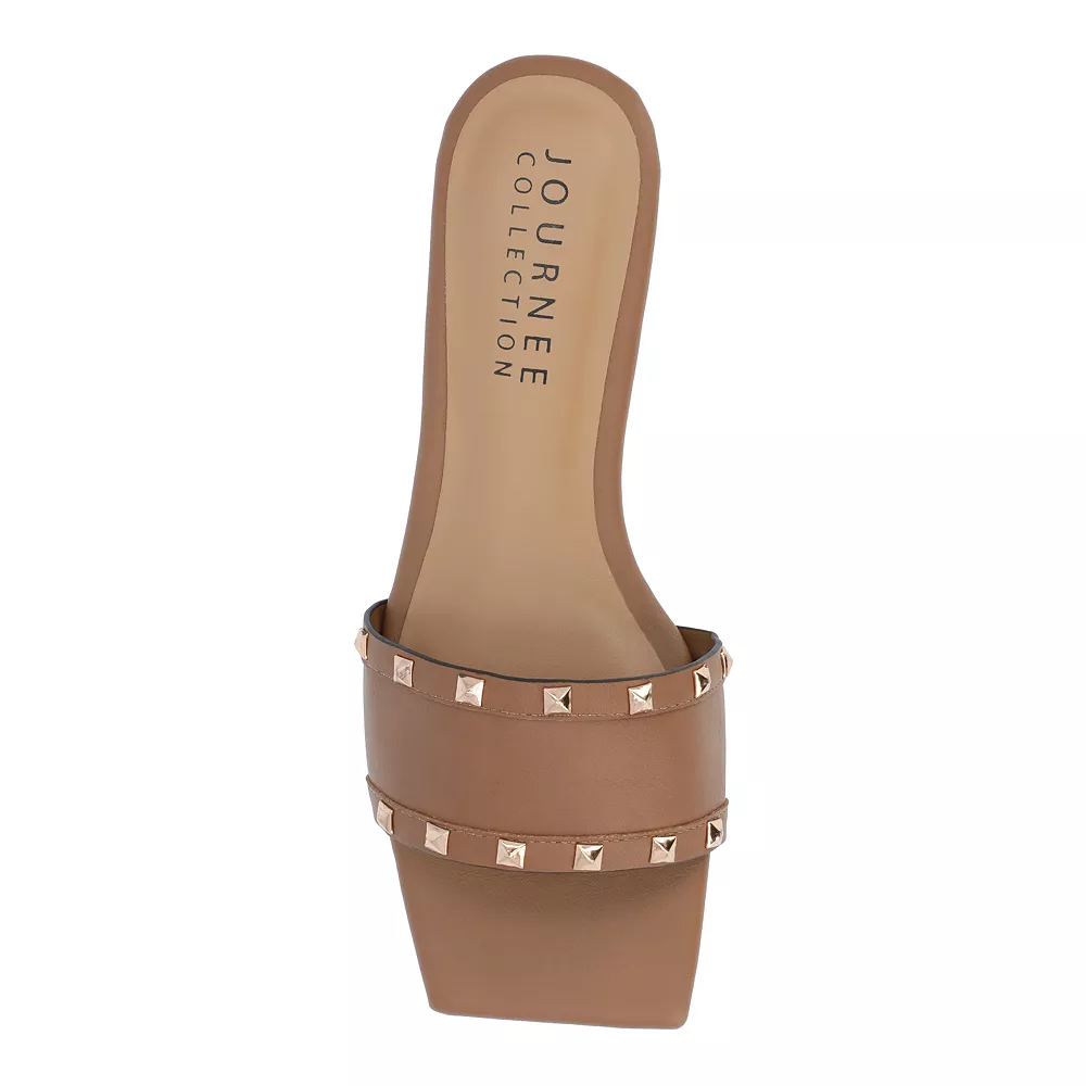 Journee Collection Treena Women's Studded Slide Sandals 4 Journee Collection Treena Women's Studded Slide Sandals - Image 4